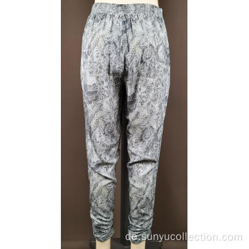 Ladies Viskose-Gewebe-gedruckte Pant